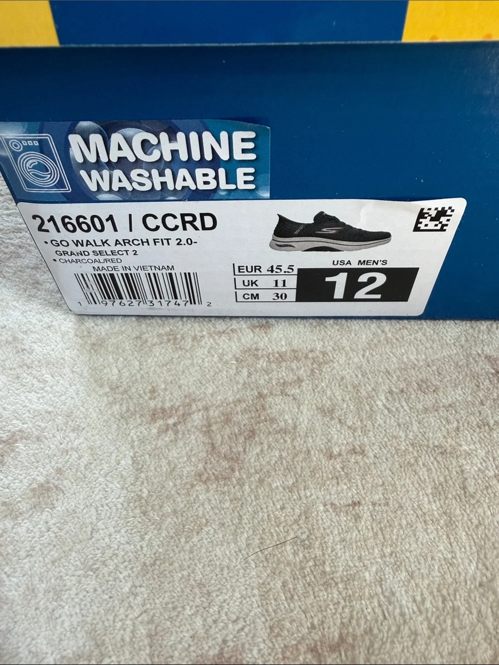 Skechers GOwalk Arch Fit 2.0 Men's Dark Gray Slip-In Athletic Shoes